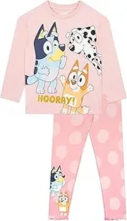 [Bluey] Girls Winter Set | T-Shirt E Leggings Girl | Girls Pants | Clothes for Girls | Sizes 2T E 8