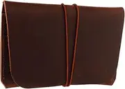 [Minkissy] Leather Passport Case for Travel Durable Passport Holder with Ticket Storage Change Pouch Travelers Versatile for Id Cards More Made from Fine Quality Cowhide Leather