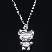 [ZOJK] Necklace 29X23Mm Bear Pendant Short Long Women Men Colar Gift Jewelry Choker