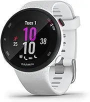 Garmin Forerunner 45S GPS Running Watch with Garmin Coach Training Plan Support - White, Small