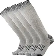 [RedHero] Merino Wool Over the Calf Socks for Men Hiking Hunting Ski Snowboarding Knee-High Boot Warm Thick Cold Weather Winter