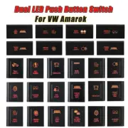 Top/Left/Right LED Red Push Switch Button Light Bar For Amarok MK1 2009-2016