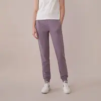 在飛比找Yahoo奇摩購物中心優惠-GIORDANO 女裝彈力休閒束口褲 - 72 灰脊紫