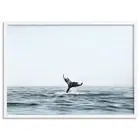 Whale Tail Minimal Art Print Landscape. Humpback Whale Tail. Ocean Art | ANA-82