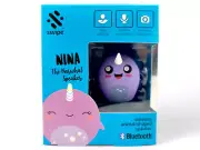 Swipe Nina The Narwhal Wireless Portable Bluetooth Speaker & Microphone Unicorn