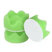 3pcs Buffing Sponge Pads 2" Polishing Wheel Waffle Finishing Grip Pad, Green