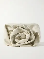 [Burberry] Burberry - Gathered Leather Clutch - Ivory - One size One size Ivory