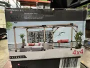 LINX Wild Hog 4” Tetra Fit Black Steel Extension Bracket Pergola 4x4 Posts NEW!