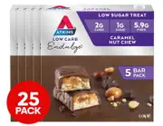 5 x 5pk Atkins Low Carb Endulge Bars Caramel Nut Chew