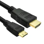 Mini HDMI to HDMI Cable V1.4 3D with Ethernet HD 1080p HDTV Tablet Smart Phone 0.5M