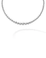 Lagos Sterling Silver Caviar Bubbly Petite Graduated Bead Collar Necklace, 18