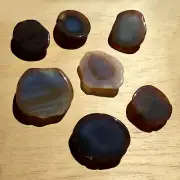 1LB Lot 7 Geode Display Stones Mixed Polished Agate Crystal Rocks End Cut Slices
