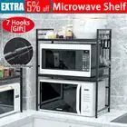 3 Tier Microwave Shelf Kitchen Adjustable Oven Storage Rack Stand Cabinet Holder