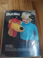 Bucilla Dan DLion 3629 Lion Hand Puppet Craft Kit Plush Fabric Vintage Sealed