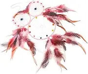 Ciieeo Owl Shaped Dream Catcher: Wall Decor Hanging Ornament for Bedroom Birthday Festival Living Room Boho for Home Decorations