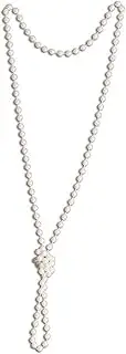 [Kangaroo] Flapper Beads - 48 Pearl Necklace