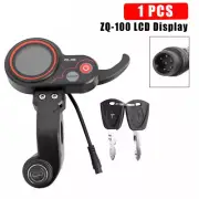ZQ-100 6 Pin LCD Display Mileage Meter Speed Adjustable Electric Scooter Meter