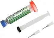Solder Paste And Needle,Lead-free Silver Solder For Jewelry Making - No-Clean Lead-free Solder Paste With 1 Solder Paste A-nd 3 Pins For Phone