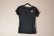 Adidas Womens Black Climalite Performance Small Short Sleeve Athletic T Shirt