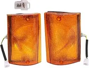 Corner Parking Lamp Indicator Light Set Amber With Bulb Compatible With Tata Sumo