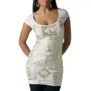 BABY PHAT...FABULOUS find...GOLD foil STAMP GRAPHIC TEE...NWT..P2A00141