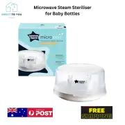Tommee Tippee Microwave Steam Steriliser Baby Bottles Accessories, Kills Viruses