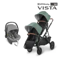 在飛比找momo購物網優惠-【UPPAbaby】VISTA V2雙人推車+MESA i-