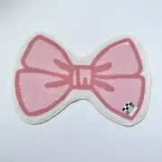 Target Bullseye Summer 2025 Pink Girly Bow Rug, Nursery, Bathroom Decor