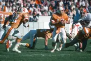 Gary Huff Tampa Bay Buccaneers drops back to pass v the Atlanta Fa- Old Photo 12