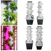 Vertical Gardening Planter Hydroponic Grow System Tower Kit Indoor Outdoor