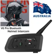 V6 Pro Motorcycle Bluetooth Intercom BT Motorbike Interphone Helmet Headset New