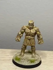 Painted Stone Golem Reaper miniature D&D Pathfinder Sandstone Desert