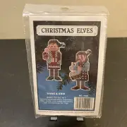 Christmas Elves HANS & ERIK Willmaur Perforated Paper Cross Stitch Kit P929 NEW