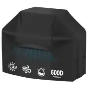 BBQ Grill Cover 82 Inch Heavy-Duty Waterproof for Weber Charbroil Black