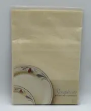 New Vintage Simplicity Wrinkle-Free Tablecloth Square 52"X52" Ivory