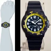 Casio MRW-200HC-2BV Blue Analog Watch 100M WR Glossy Day Date Display New