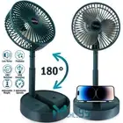3 Velocidades Ventilador De Aire Frio Portatil USB Recargable Abanico Piso fan