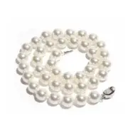 Handmade 10MM white shell pearl necklace knot necklace Wholesale Heart Quartz