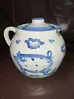 EXCELLENT MA Hadley Stoneware Pottery Bean Pot Lid Cow Pig The End Cookie Jar