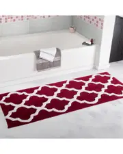Lavish Home Cotton Extra Long Bath Mat