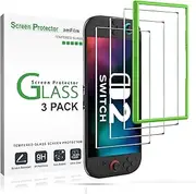 [amFilm] Tempered Glass Screen Protector Compatible with Nintendo Switch 2 7.9 inch 2025 Model (3-Pack)