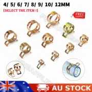 50/100pcs Hose Clamps Kit Spring Clips Petrol Fuel Hose Line 6mm-22mm Adjustable