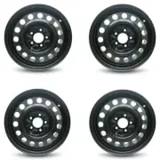 Set 4 16" Black Replacement Wheel Fits 11-17 Hyundai Elantra 16x6.5 5x4.5 +52mm (for: Hyundai)