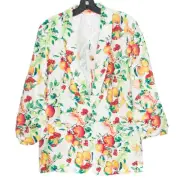 NWT Lauren Conrad Blazer Novelty Fruit Boho Cottage Coastal Grandma Art Medium