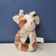 Bearington Baby Lil' Patches Plush Stuffed Animal Giraffe Soft Ring Rattle