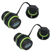 Waterproof Panel USB Connector, Waterproof IP68 USB 3.0 Panel Mount Connector...