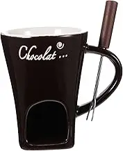 ASAKKURA Melting Pot for Chocolate Fondue Ceramic Bowl Set Perfect for Dessert Making