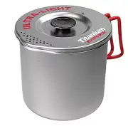 EVERNEW Ti Pasta Pot 1000 Titanium Camping Cookware Lightweight 1L ECA548 Japan