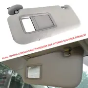 Gray Left Sun Visor Shade Makeup Mirror fit for Toyota Corolla 2009 to 2013 (for: Toyota)