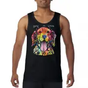 Dean Russo Dog is Love Labrador Retriever Tank Top Happy Pet Men's Top